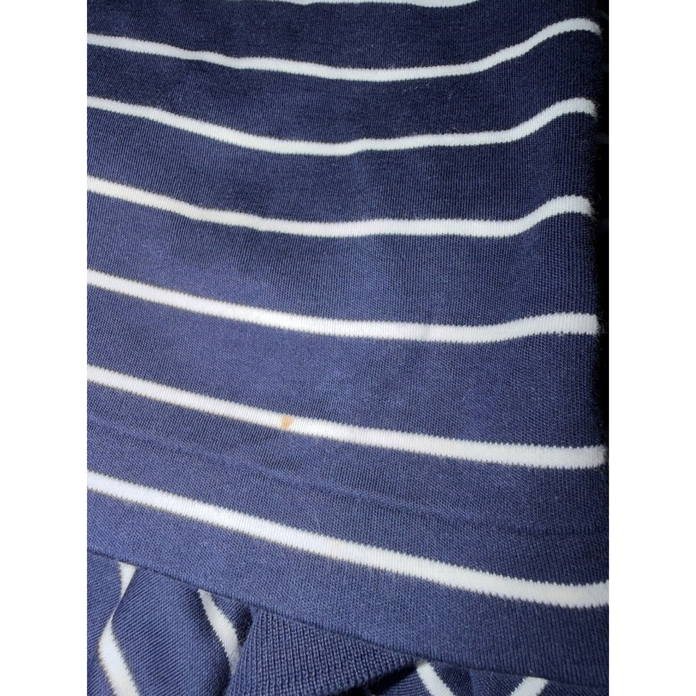 Polo Ralph Lauren Mens XL Classic Fit Striped Polo Shirt Navy Blue White M2 - Picture 7 of 7